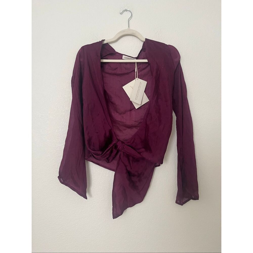 Savannah Morrow Chiara Silk Blouse NEW NWT